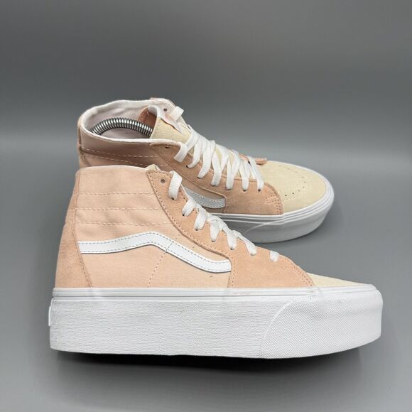 Vans Shoes - Vans Sk8-Hi Tapered Stackform Peach White High Top Sneakers Womens Size 8
